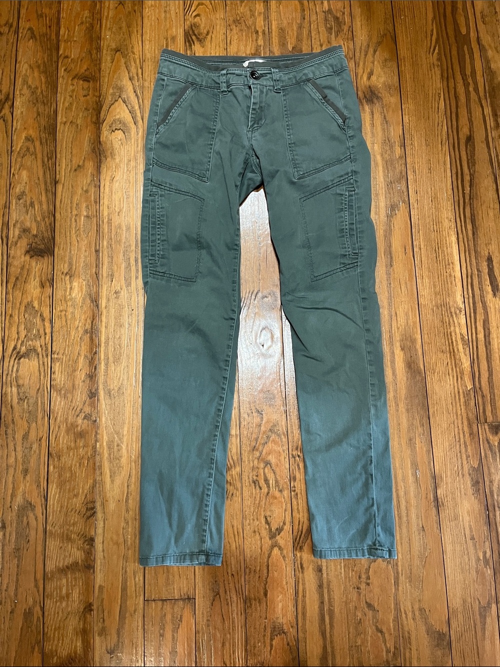 Rewind Skinny Olive Green Utility Pants